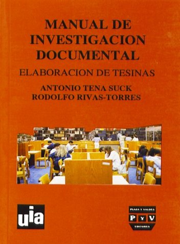 Portada MANUAL DE INVESTIGACIÓN DOCUMENTAL