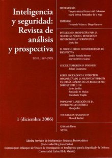 Portada INTELIGENCIA Y SEGURIDAD: REVISTA DE ANÁLISIS Y PROSPECTIVA. Nº 1