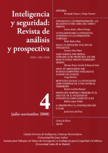 Portada INTELIGENCIA Y SEGURIDAD: REVISTA DE ANÁLISIS Y PROSPECTIVA. Nº 4