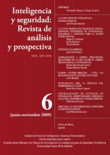 Portada INTELIGENCIA Y SEGURIDAD: REVISTA DE ANÁLISIS Y PROSPECTIVA. Nº 6