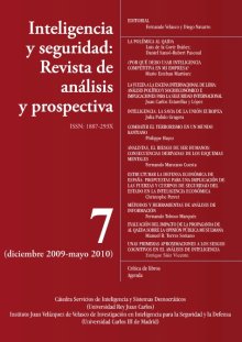 Portada INTELIGENCIA Y SEGURIDAD: REVISTA DE ANÁLISIS Y PROSPECTIVA. Nº 7