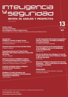 Portada INTELIGENCIA Y SEGURIDAD: REVISTA DE ANÁLISIS Y PROSPECTIVA. Nº 13