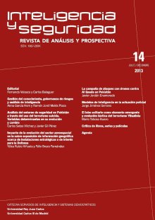 Portada INTELIGENCIA Y SEGURIDAD: REVISTA DE ANÁLISIS Y PROSPECTIVA. Nº 14